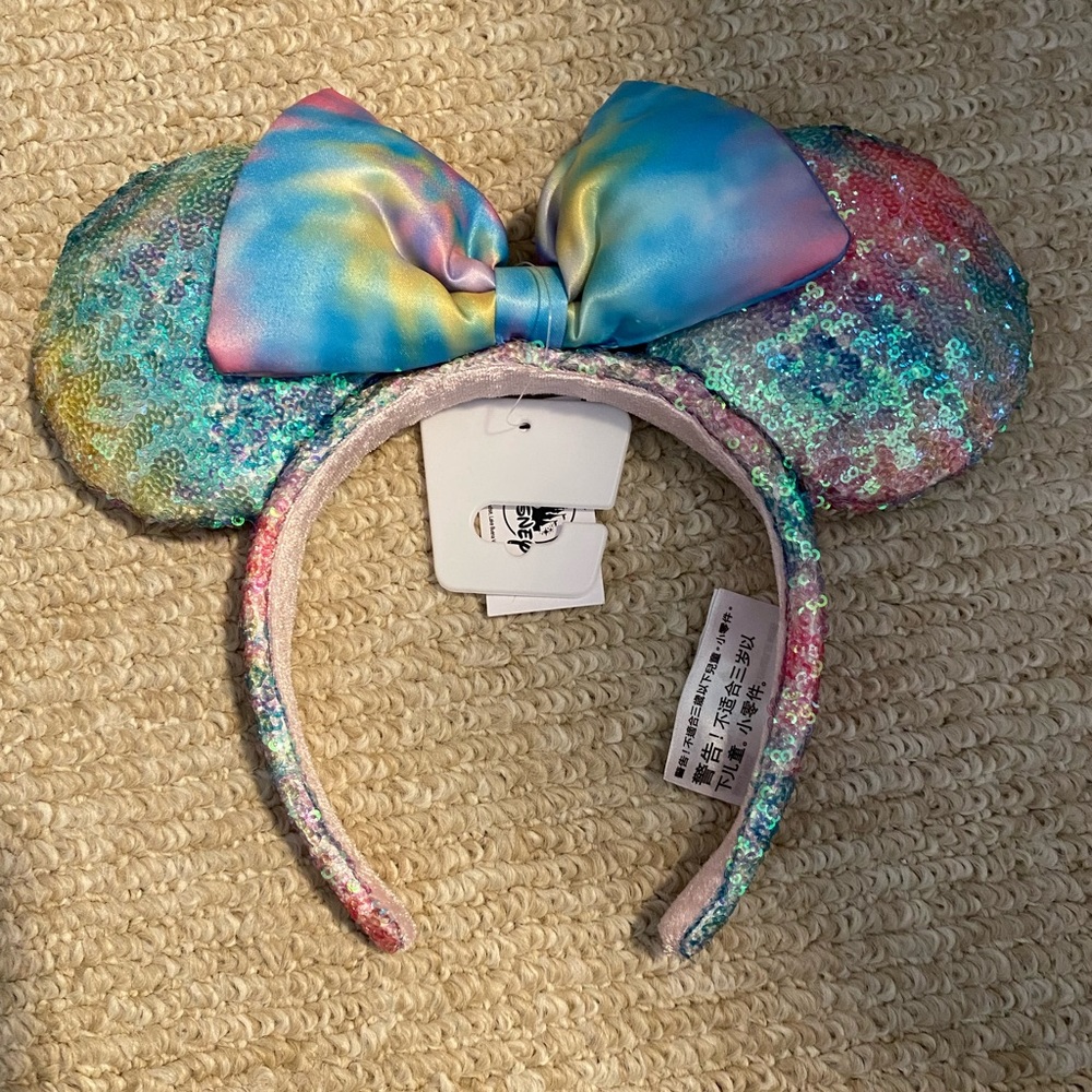 NWT Authentic Disney Tie Dye Ears